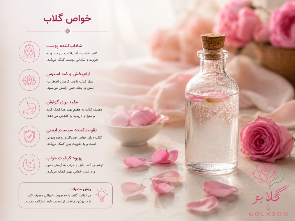 خواص گلاب
